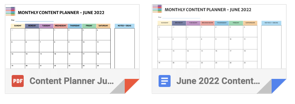 June Planner