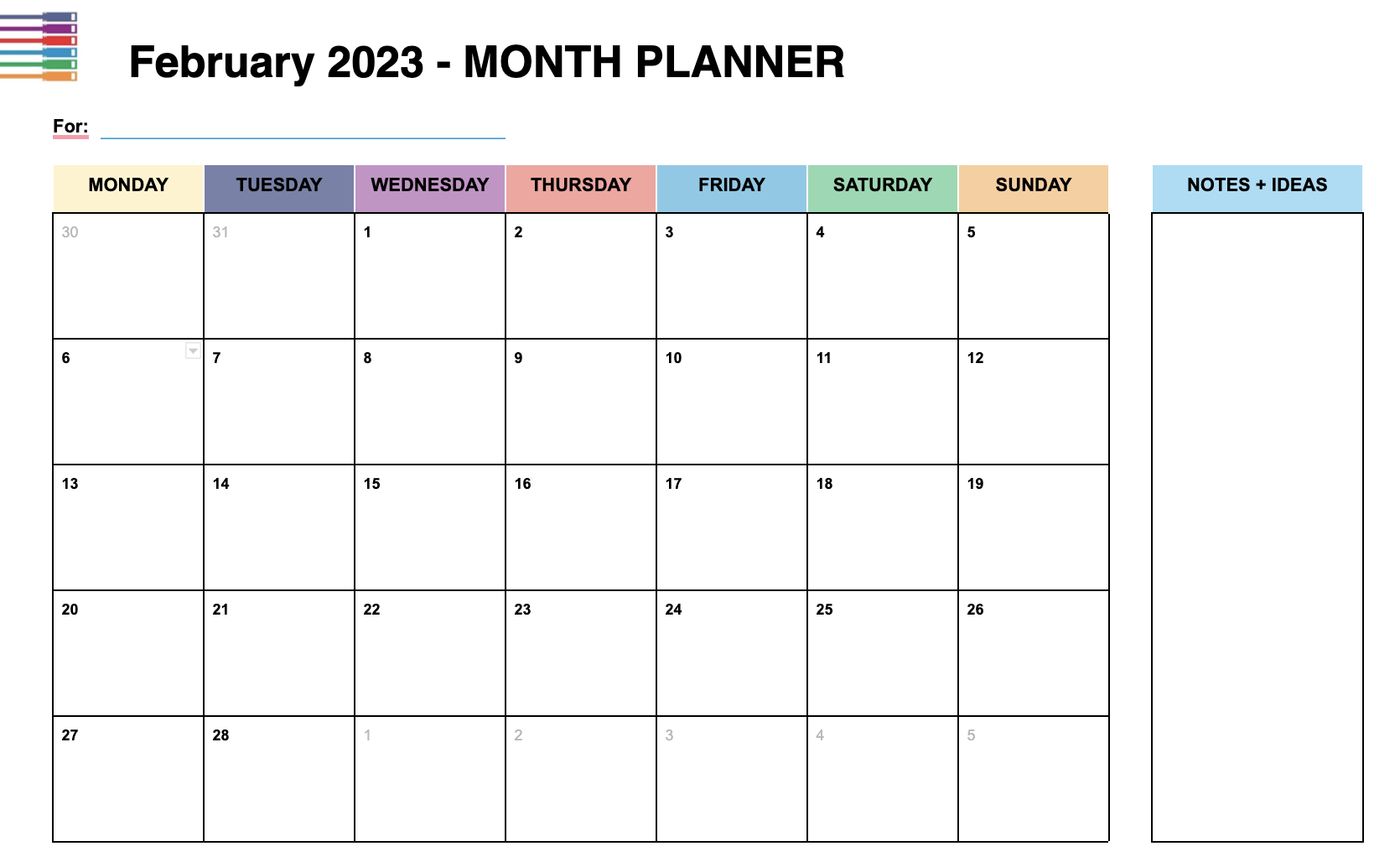 Feb 2023 Planner